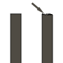 sacred-innovations-end-finish - Sacred Innovations - Sacred Innovations Icon showing a diagonal blade between two vertical bars, suggesting a cut or split action
